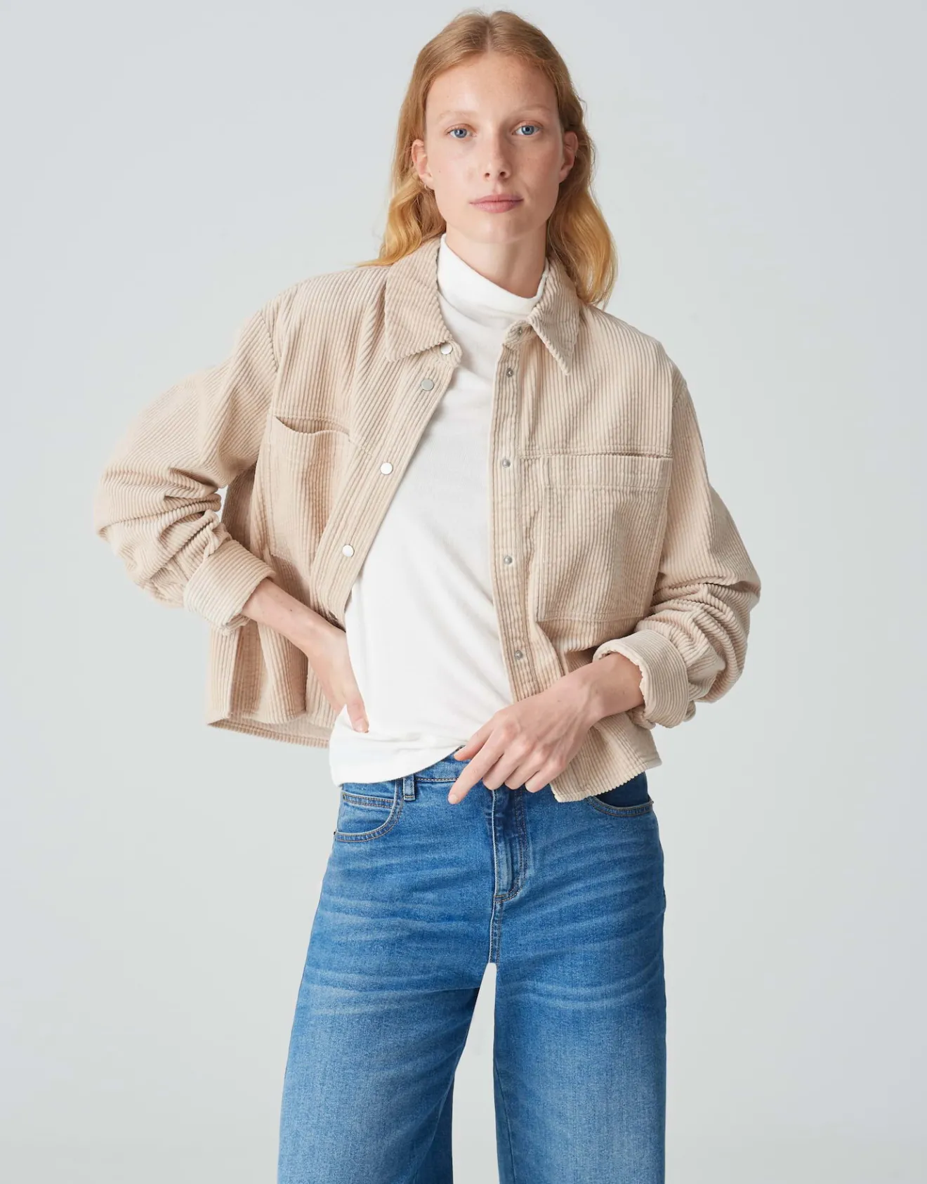Online Cordbluse FALBA Loose im Boxy Fit Blusen