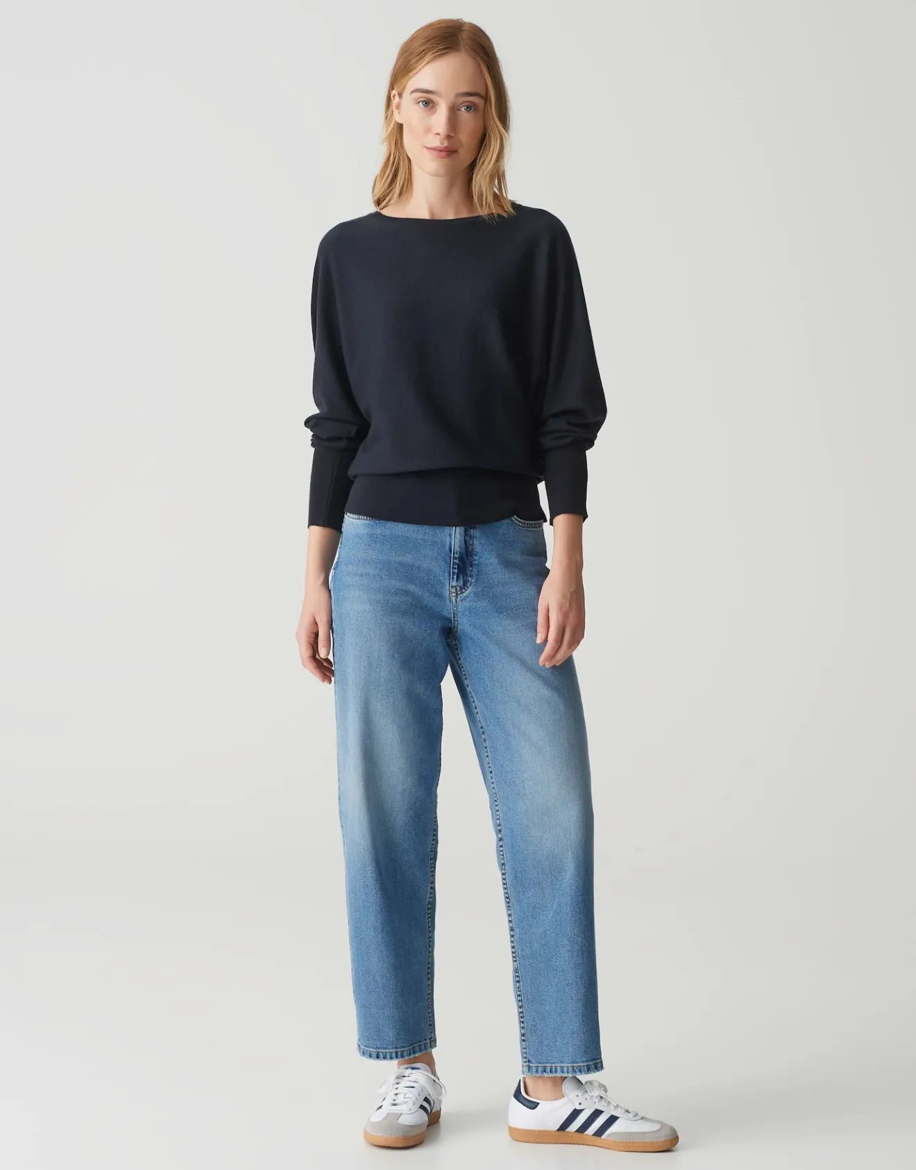 Shop Feinstrickpullover PAUTLETA Batwing Fit aus Lyocell Mix Strick