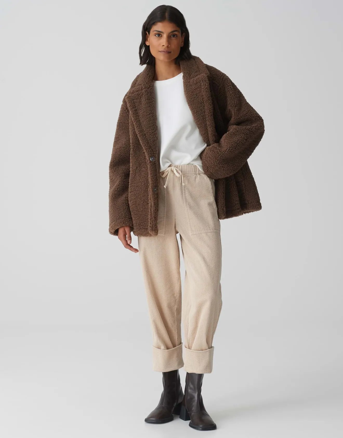 Outlet Jogpants MALPI CARGO Relaxed aus weichem Cord Hosen