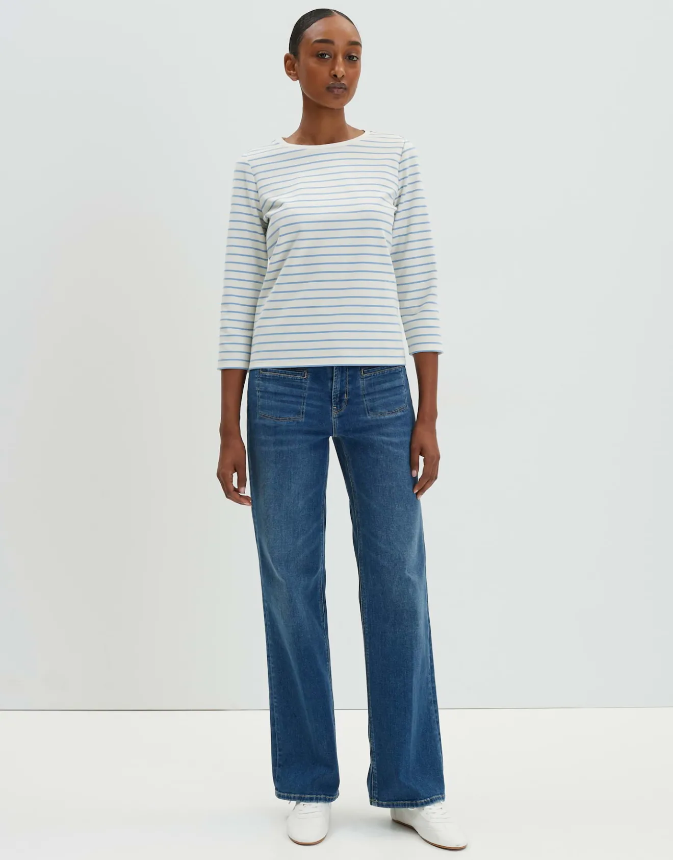 Store Langarmshirt KELIA Regular aus Baumwollmix Basics | Shirts