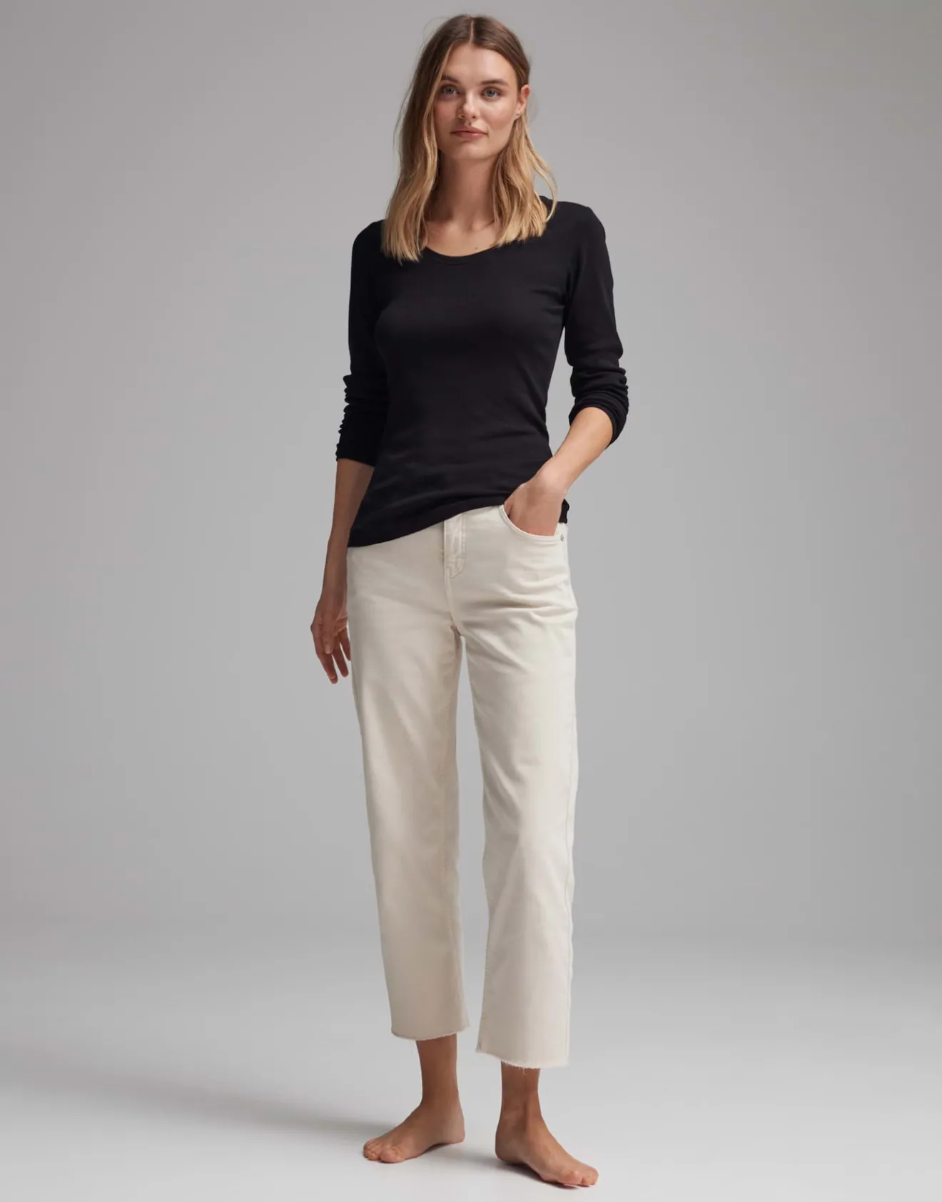 New Longsleeve SORANA Slim aus BCI Cotton Mix Basics | Shirts