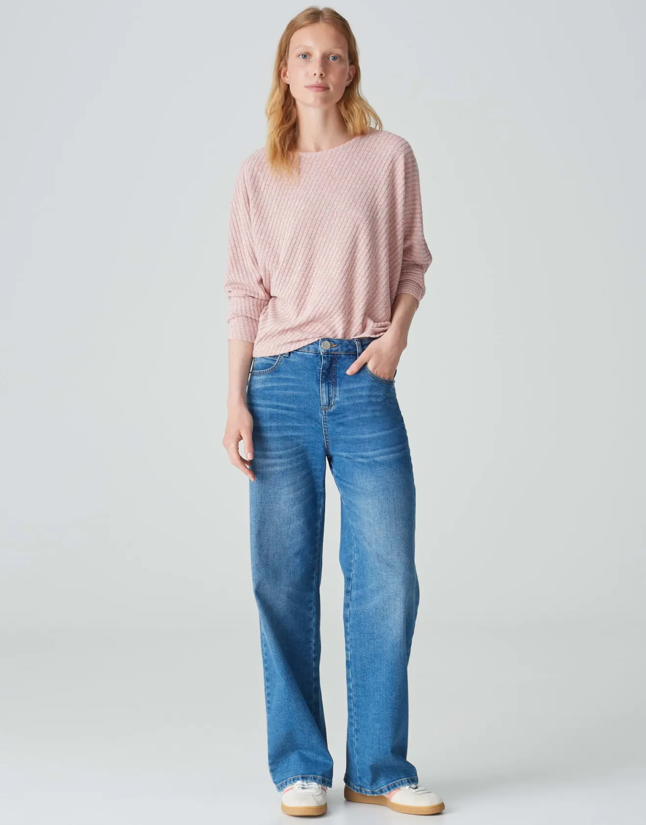 Fashion Rippshirt SAKIM Batwing Fit aus weichem Jersey Shirts