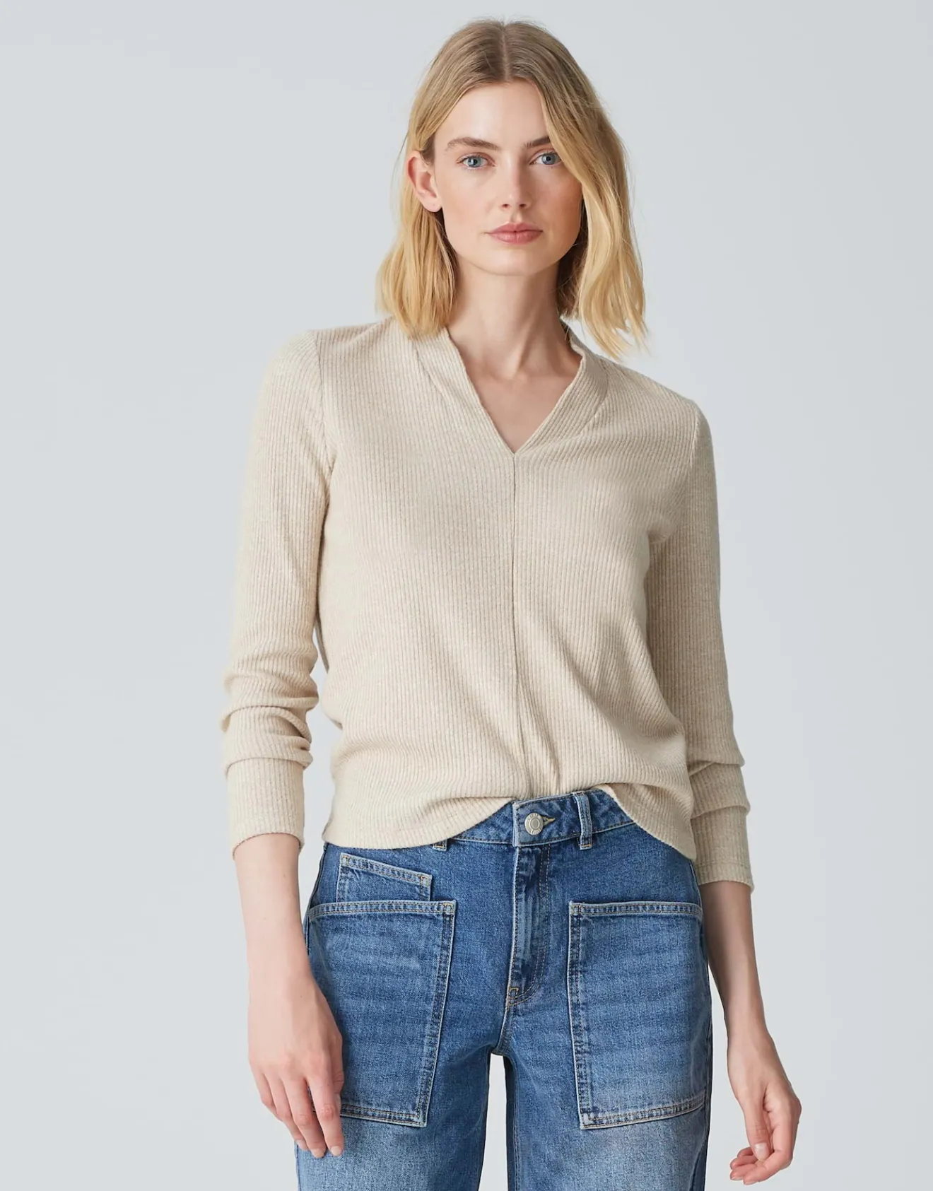 Sale Rippshirt SOMOKO Regular aus weichem Jersey Shirts