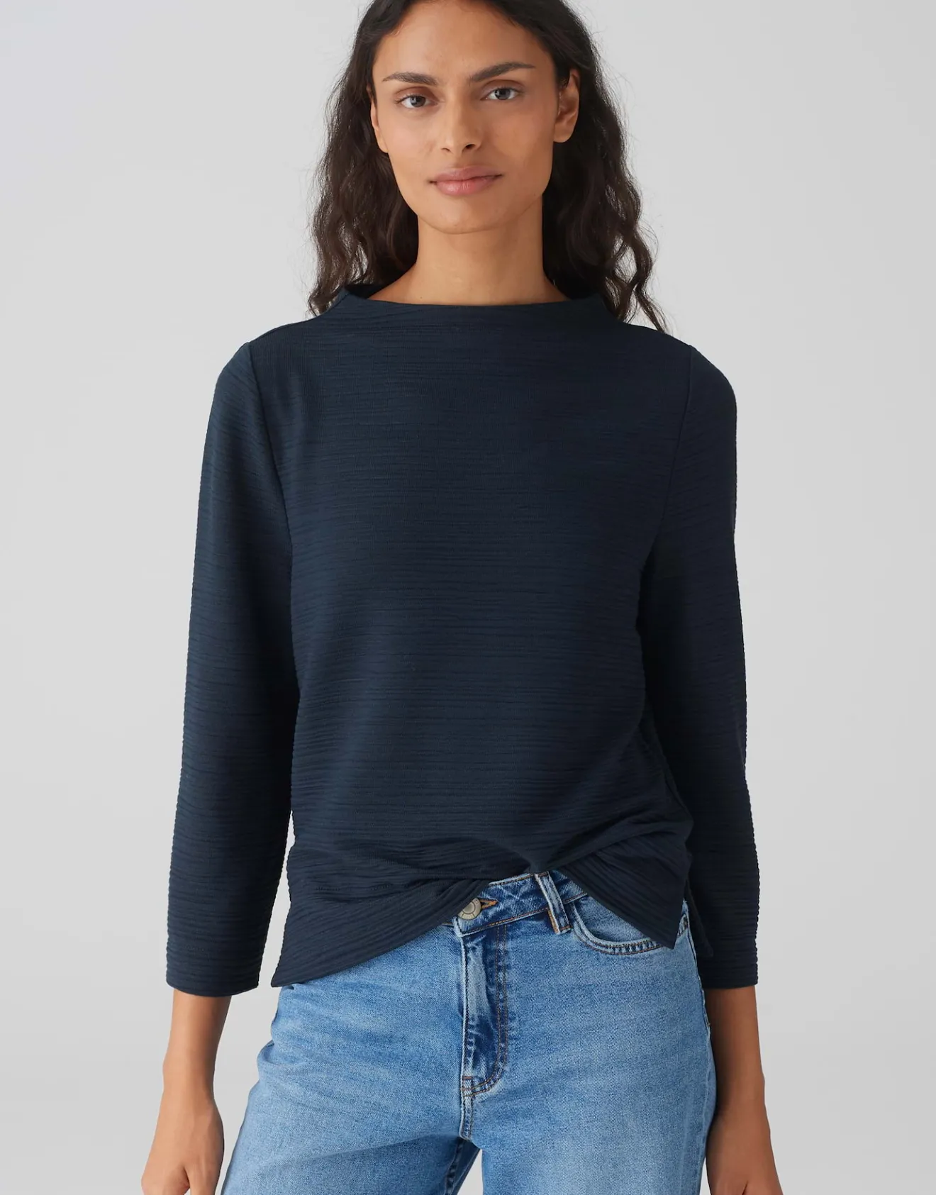 Clearance Shirt SAHIRA Regular mit Streifenstruktur Shirts