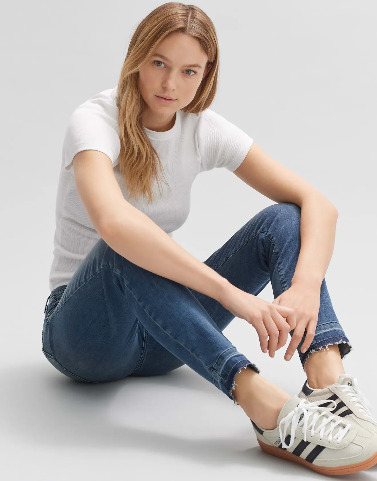 Cheap Slim Jeans EVITA URBAN Mid Rise aus softem BCI Cotton Mix Jeans