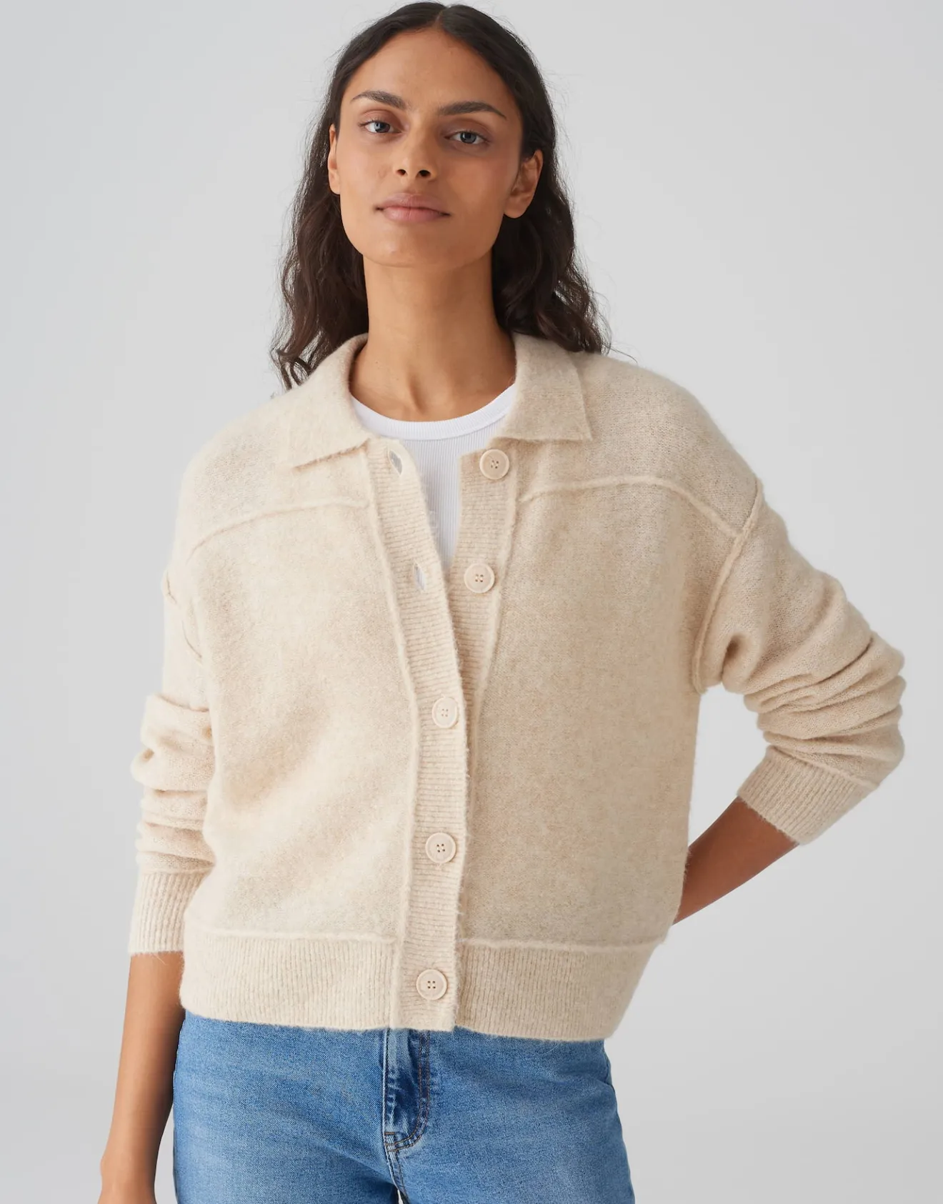 New Strickjacke DANEKE Regular mit Mohair Strick