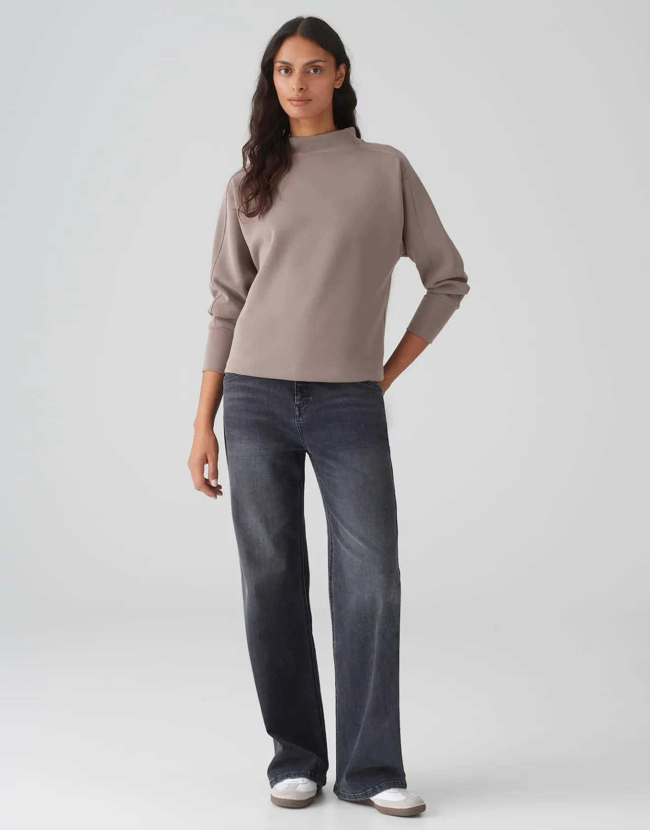 Fashion Sweater GALONINE Regular aus weichem Modal Mix Sweat